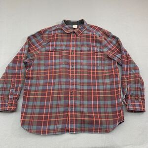 The North Face Heavy Arroyo Flannel Shirt Mens XXL Half Dome Plaid